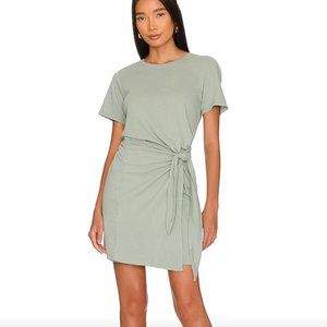 RAILS Sea Foam Green Edie Agave Revolve Tie Front T-Shirt Dress Size M